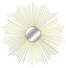 Hängespiegel Wandspiegel Dekospiegel Sonne Metall Gold Ø65cm Bild 2