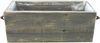 Dekoleidenschaft Blumenkasten "Grey" aus recyceltem Holz, grau gekalkt, Pflanzkasten 40x18x15 cm, im Antik Look, Pflanzbox, Balkonkasten, Blumentopf, Pflanztopf Bild 2