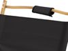 JAWINIO Outdoor Campingstuhl Holz faltbar mit Armlehnen Faltstuhl Schwarz Bild 5