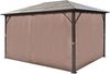 vidaXL Pavillon mit Vorhängen Braun Aluminium 400 x 300 cm 41626 Bild 3
