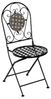 Set aus Tisch und 2 Stühlen Stone aus Metall in Schwarz Bild 2