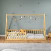 IDIMEX Kinderbett NICOLAS, Kinderbett in Hausform, Bodenbett montessori massivholz kinderzimmer Bild 3
