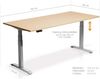 Möbel-Eins OFFICE ONE elektrisch höhenverstellbarer Schreibtisch / Stehtisch, Material Dekorspanplatte weiss weiss 180x80 cm Bild 3