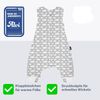 Alvi Sleep-Overall wattiert Schlafsack mit Füßen Wolke Silber Exclusiv Bild 4