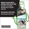 Sigg Trinkflasche Star Trinkflasche Glasflasche Silikonhülle 0.85 L Shade Grau, Borosilikatglas Bild 5