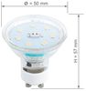SEBSON LED-Leuchtmittel LED Lampe GU10 warmweiß 3,5W 300lm Strahler 230V Leuchtmittel, GU10, 10 St, Warmweiß, Einbaustrahler 230V Bild 3