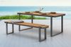 riess-ambiente Gartenbank TAMPA LOUNGE 180cm natur / grau (Einzelartikel, 1-St), wetterfest · Aluminium · Outdoor-Sitzbank · Terrasse · Modern Design Bild 2