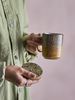 CREATIVE COLLECTION Yuma Becher m/Deckel und Teesieb Bunt Steingut Bild 5