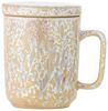 CREATIVE COLLECTION Yuma Becher m/Deckel und Teesieb Bunt Steingut Bild 3