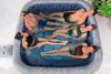 LAY-Z-SPA® Energiespar-Whirlpool San Francisco HydroJet Pro™ mit App-Steuerung, für 7 Personen 230 x 230 x 71 cm, Marmor-Optik (Samtgrau) Bild 3