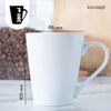 KONZEPT Becher Kaffeebecher aus Porzellan, 280 ml Set 6er Teetassen in Weiß, Kaffee-Tassen zum Bemalen Bild 2
