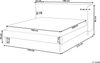Bett mit Lattenrost ARETTE 160 x 200 cm Samtstoff Helles Beige Bild 3