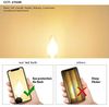LVWIT 6W B22 Filament LED Edison Lampe C35, 2700K Warmweiß, Ersatz für 60W Glühlampe, ultrahell 806 lm, Rustikalampe in Kerzenform, Filamentstil klar (6er Pack) Bild 3