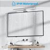 Aourow LED Spiegelleuchte Bad 10W,40CM 820LM Spiegellampe Badezimmer,Kaltes Weiß 6500K IP44 Wasserdicht Badlampe Spiegel KLASSE II 230V Spiegelschrank Beleuchtung Bild 3