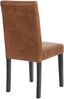 6er-Set Esszimmerstuhl 'Littau' Textil, Wildlederimitat, dunkle Beine Bild 5