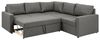 AC Design Furniture Richard Ecksofa mit Schlaffunktion und Stauraum in Hellgrau, L-Sofa für 4 Personen mit Ausziehbettfunktion, B: 228 x H: 85 x T: 228 cm Bild 4