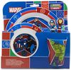 Kunststoff Kindergeschirr Set Motiv (5 tlg.) Schüssel, Teller, Becher & Besteck MARVEL Avengers Bild 2