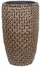 Set mit 2 Blumentöpfen CEDRUS PE Rattan 37 45 cm Braun Bild 5