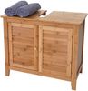Waschbeckenunterschrank HWC-B18 Bambus ~ 60 x 67 x 30 cm Bild 2
