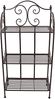 Metallregal "Arabeske" mit Ranken, Antik braun, Standregal, Klappregal Bild 2