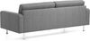 Traumnacht Sofa Laval, 3-Sitzer Couch mit Stoffbezug und Metallfüßen, produziert nach deutschem Qualitätsstandard, grau, 204 x 92 x 65 cm Bild 5