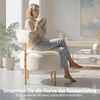 HOMCOM Sessel mit Filzfußpads (Relaxsessel, 1-St, Polstersessel), für Wohnzimmer, Schlafzimmer, Cremeweiß Bild 5