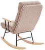Schaukelsessel ESKELIN mit Relaxfunktion Bouclé Beige Bild 5
