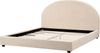 Bett mit Lattenrost Bouclé VAUCLUSE 180 x 200 cm Beige Bild 5