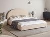 Bett mit Lattenrost Bouclé VAUCLUSE 180 x 200 cm Beige Bild 2