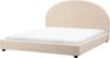 Bett mit Lattenrost Bouclé VAUCLUSE 180 x 200 cm Beige Bild 4