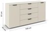 rauch Aditio Box, Kommode, 2-türig, 4 Schubladen, mit Softclose-Funktion, Farbe Beige, BxHxT 160x81x43cm Bild 3