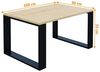 AKKE Außergewöhnlicher Couchtisch Beistelltisch für Wohnzimmer | Kaffee Tee Wohnzimmertisch Tisch | Coffee Table | Zimmer Schlafzimmer Möbel | Deko Modern Ahorn 100 x 60 x 55 Bild 2