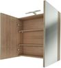 Spiegelschrank Badspiegel Badezimmer Spiegel City 100cm braun Eiche ohne LED Beleuchtung Bild 4