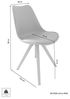 Homexperts 'KAJA' 2er Set Stuhl, Kunststoff - Polyethylen schwarz, B 48 x H 86 x T 56 cm Bild 3