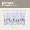 Gerster Scheibengardine Christina (1 St), Schlaufen, transparent, HxB: 50x145, mit modernem Druckdesign Bild 3