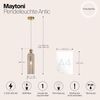 Maytoni Pendelleuchte Antic goldfarben cognac E14 Bild 2