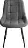 Esszimmerstuhl 2er Set MELROSE Kunstleder Grau Bild 4