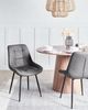 Esszimmerstuhl 2er Set MELROSE Kunstleder Grau Bild 2