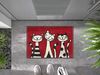 wash+dry by Kleen-Tex Fußmatte wash+dry Schmutzfangmatte Three Cats - 40 x 60 cm, Höhe: 0 mm Bild 2