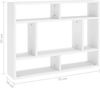 vidaXL Wandregal Weiß 75x16x55 cm Holzwerkstoff 803002 Bild 3