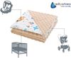 Medi Partners Krabbeldecke 100% Baumwolle 75x100 cm doppelseitig multifunktional Minky Kuscheldecke für Kinderwagen weich flauschig (Boho Animals mit beige Minky) Bild 4
