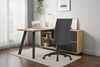 byLIVING Schreibtisch TALOS/Evoke Eiche (Eiche-Optik), schwarz/L-Form, Tischplatte aufgedoppelt & Schubkästen mit Vollauszug/Bürotisch/Winkelschreibtisch/B 138 cm, H 75,4 cm, T 150 cm Bild 2