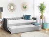 Tagesbett LIBOURNE 80 x 200 cm Stoff Hellgrau Bild 2