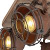 Qazqa LED Aufbaustrahler Gina, ohne Leuchtmittel, GU10, Rostbraun, Industrie, Stahl, 4-flammig Bild 5