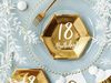 partydeco Pappteller, Pappteller 18th Birthday! 20cm gold 6er Set Bild 2