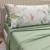 PETTI Artigiani Italiani - Paar Kissenbezüge 50x70 cm aus Mikrofaser, Dekokissen für Schlafzimmer, Sofa, Wohnzimmer, Set mit 2 Kissenbezügen, Blumenmuster 143, 100% Made in Italy Bild 2