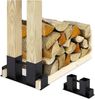 Relaxdays 4x Holzstapelhilfe Bild 1