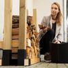 Relaxdays 4x Holzstapelhilfe Bild 5