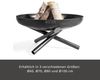 CookKing 'Indiana 80' Stahl Feuerschale, Massiver Rohstahl Schwarz, Ø 80x36 cm Bild 2