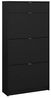 Dmora - Schuhschrank Apolline, Schuhregal, Mehrzweck-Eingangsgarderobe, Möbel für Schuhe, 70x24 h140 cm, Schwarz Bild 3